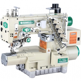 TK 787T-356-EWT-TF-I Top-feed direct drive automatic trimming  cylinder bed interlock sewing machine