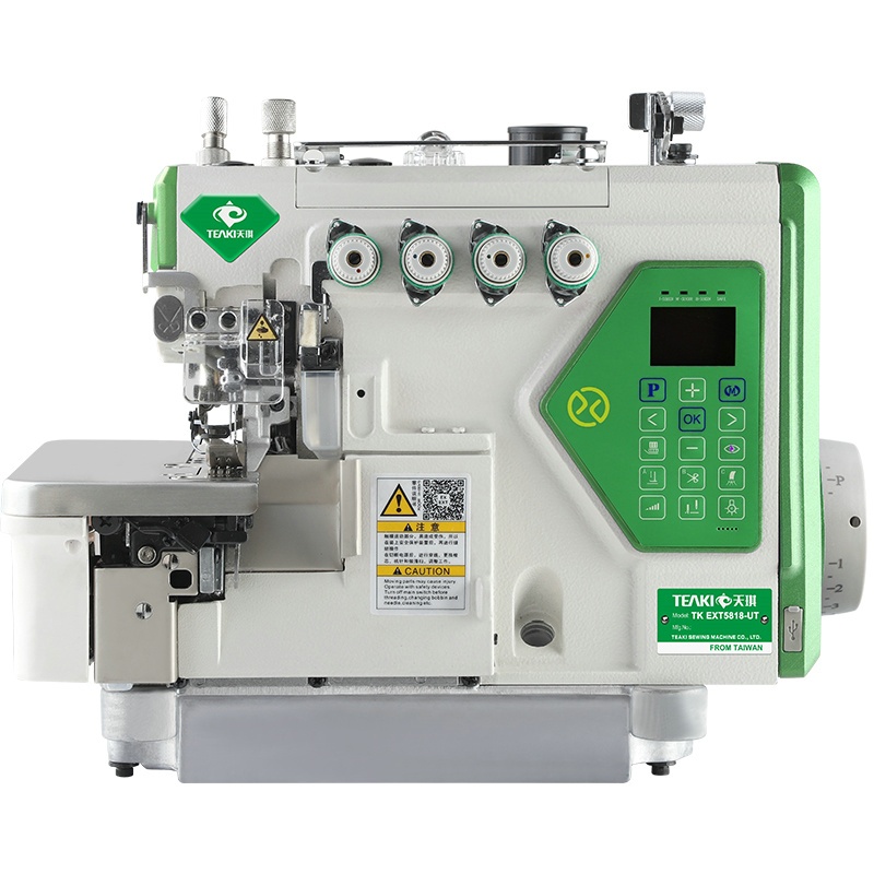 TK EXT5818-UT Direct drive automatic thread cutting and overlock sewing ...